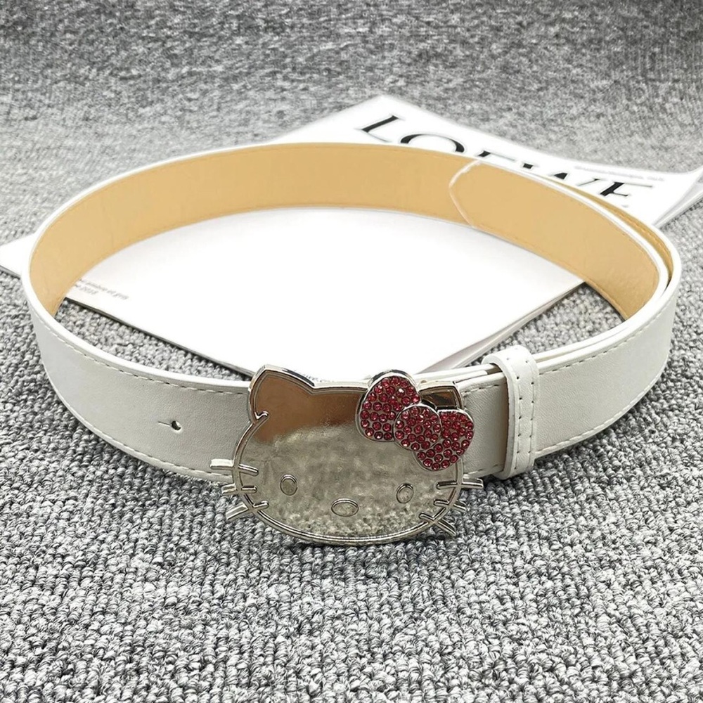 Hello kitty white belt